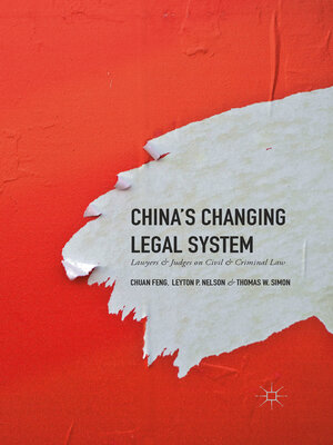 cover image of China's Changing Legal System
